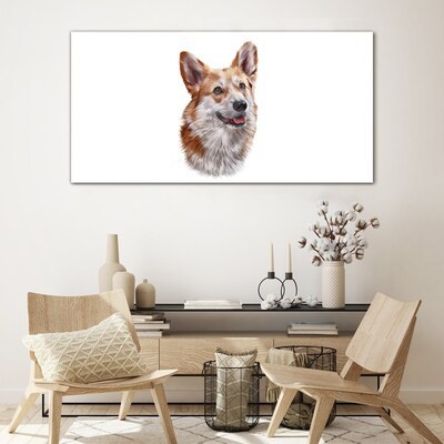 Glass prints with dogs