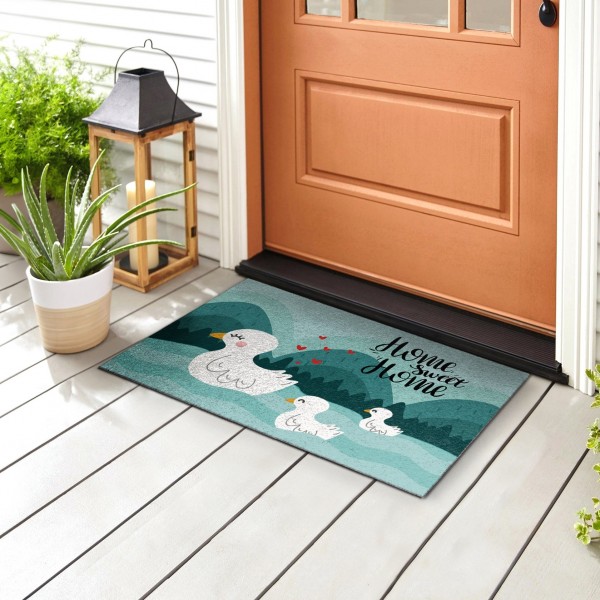 Front door mats with inscriptions