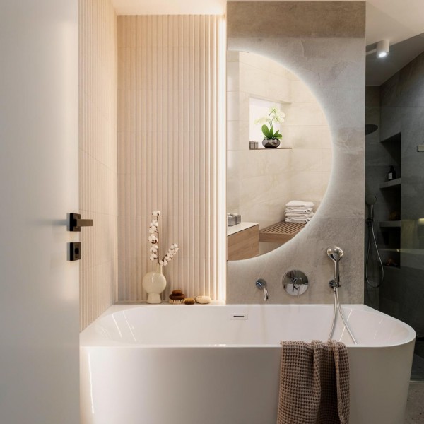 Mirrors with LED backlight