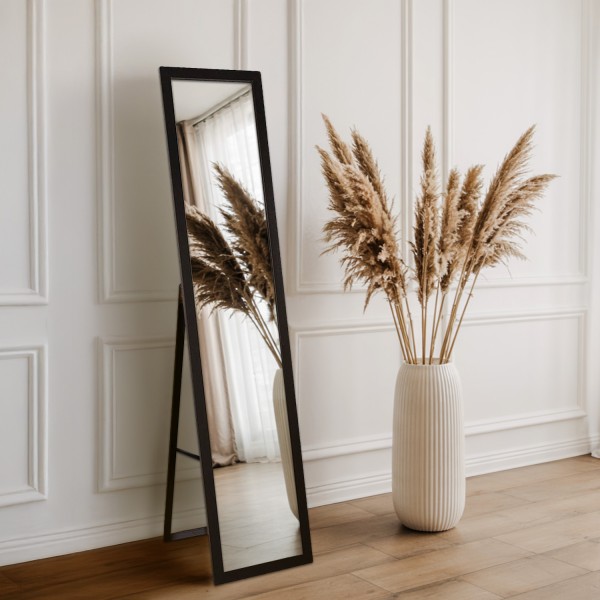 Rectangular Standing Mirrors with Wooden Frames 